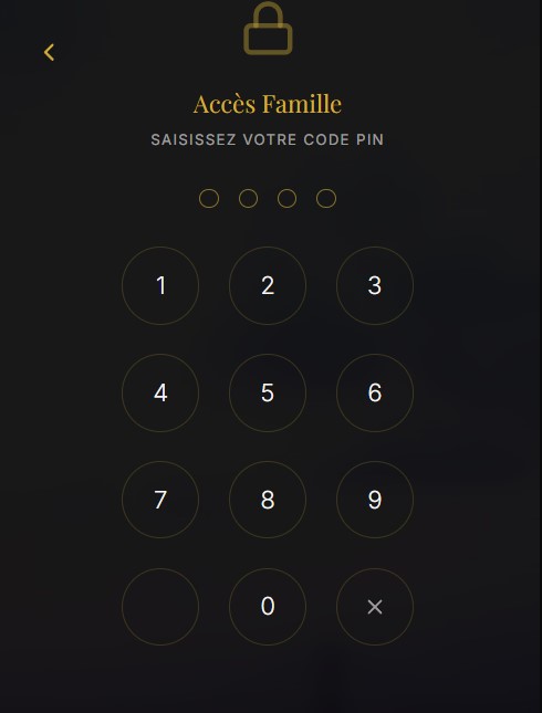 Code PIN Espace Famille